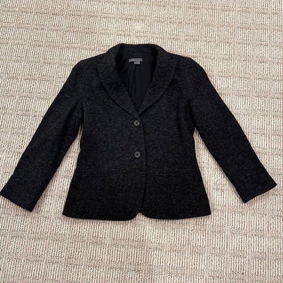 VINCE WOOL BLEND GRAY BLAZER WOMEN'S SIZE 6-8 RUNS SMALL - Picture 9 of 12